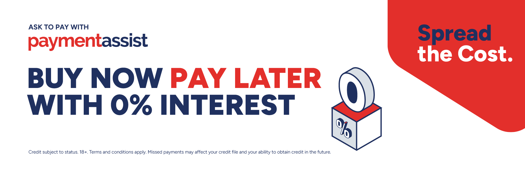 Ask to pay with Payment Assist: buy now, pay later with 0% interest